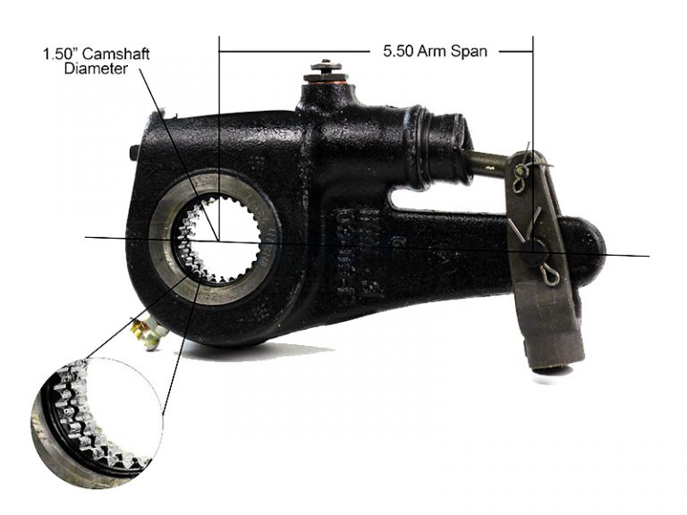 Haldex 40010013 Automatic Slack Adjuster 5.5″ Span Fits 1.25″ 10 Spline,
