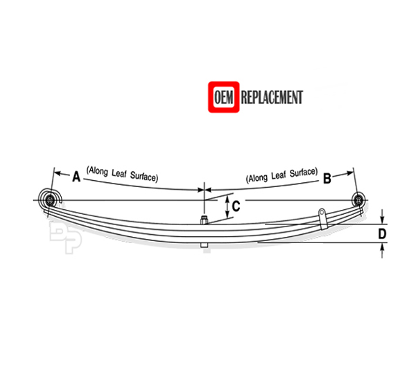Replacement 2010 2011 Dodge Ram 3500 2wd 4wd Rear Leaf Spring