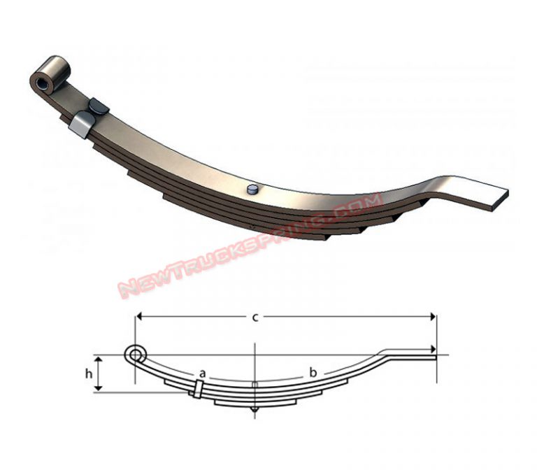 Replacement UNA207 Flat End Utility Trailer Leaf Spring 25″ Long 5
