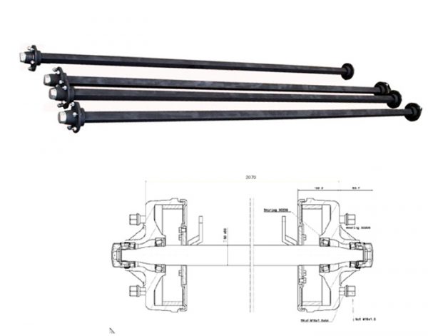 Agricultural-Solid-Square-Beam-Axle
